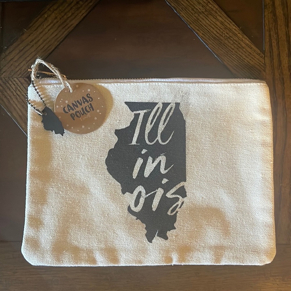 State of Illinois Canvas Pouch